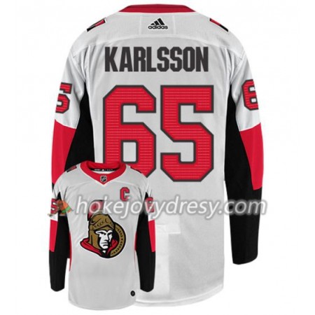 Pánské Hokejový Dres Ottawa Senators ERIK KARLSSON 65 Adidas Bílá Authentic